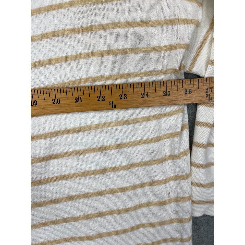 Lilly Pulitzer Elba Tunic White w/Stripes Lightweight Sz Medium Pockets Tassels - Picture 4 of 10